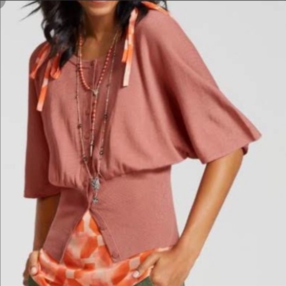 CAbi Sweaters - CAbi Style 5284 Kimono Cardigan Brick Dust